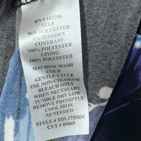 Connected Women’s Floral-Print Popover-Bodice Dress. - Picture 7 of 7